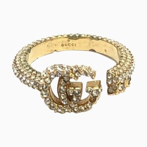 Bague GUCCI Double G avec Cristal No. 18