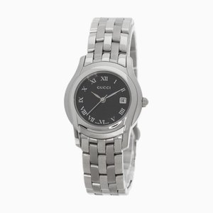 5500L Stainless Steel Lady's Watch from Gucci, 1980s