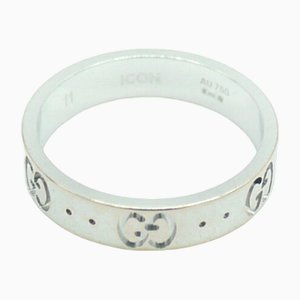 GG Icon Ring in White Gold from Gucci