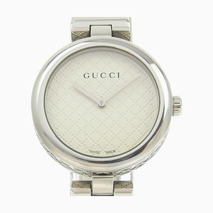 Montre à Quartz GUCCI Diamantissima Garçon Cadran Blanc 2 Aiguilles 141 4 Unisexe