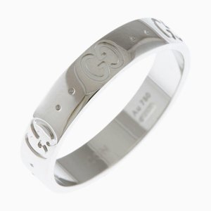 Icon Ring No. 14 18k K18 White Gold Womens from Gucci