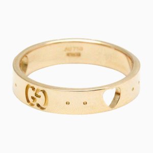 Icon Pink Gold [18k] Fashion No Stone Band Ring Pink Gold from Gucci