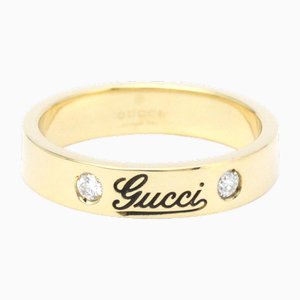 Ring aus Gelbgold mit Print von Gucci