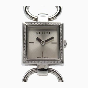 Reloj de plata y acero inoxidable de Gucci