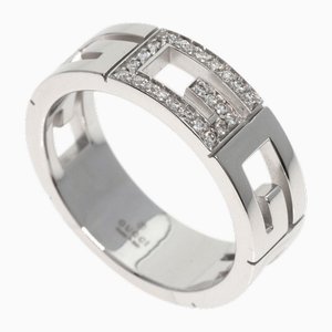 Multiple G Diamond Ring in White Gold from Gucci