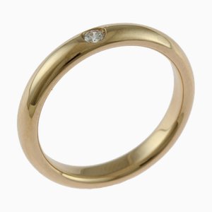 HARRY WINSTON rotondo matrimonio anello di diamanti taglia 7,5 oro rosa 18 carati da donna