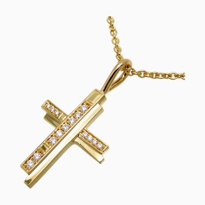 Traffic Cross Diamond Collar para mujer / hombre Cmdyrecrtrf 750 de oro amarillo de Harry Winston