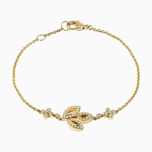 HARRY WINSTON Lily Cluster Mini K18YG Yellow Gold Bracelet