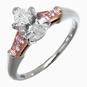 HarrPear Shape Diamond & Platinum Solitaire Womens Ring from Harry Winston