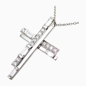 Platinum Traffic Cross Necklace from Harry Winston