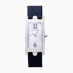 HARRY WINSTON Avenue C Mini 332LQWLMDD3.1 quadrante bianco orologio da donna