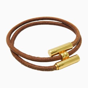 Turnis Leather and Metal Bangle from Hermes