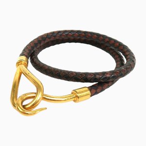 Choker Necklace in Leather from Hermes