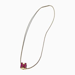 Cage De Ash H Cube Necklace from Hermes