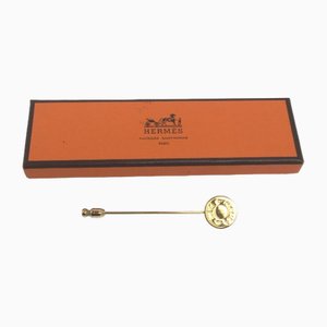 Gold Serie Pin Brooch from Hermes