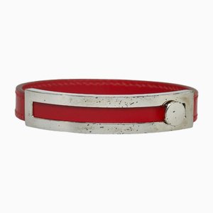 Puspusu Bangle in Silver and Red Metal from Hermes