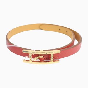 Beapi Double Tour Tadelakt Sanguine Armband von Hermes