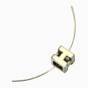 Necklace H Cube in Ash Metal from Hermes