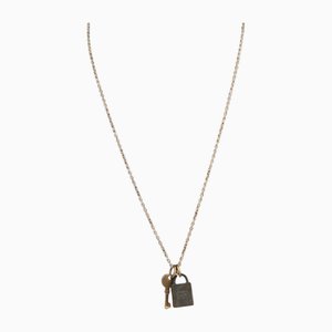 Necklace with Padlock in Metal Gold from Hermes