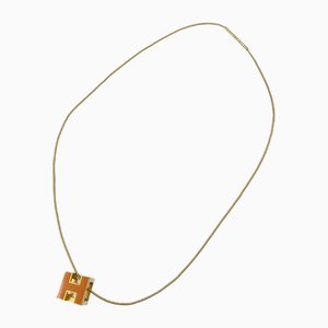 Orange Metal Necklace from Hermes