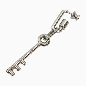Earrings with Key in Silver from Hermes, Set of 2