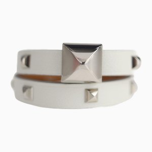 Medor Anfini Clute Double Tour Bracelet in Silver Metal from Hermes