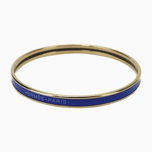 Uni Metall Emaille Gold Blau Armband von Hermes