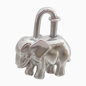 Cadena Damen Herren Silber Charm Anhänger mit Tiermotiv Elefant von Hermes