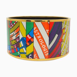 Bracelet Jonc TGM Astology Constellation Grill Cloisonné Multicolore de Hermes