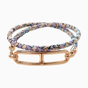 HERMES Luli Double Tour New Bracelet Silk GP Ladies Multicolor