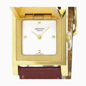 HERMES Medor Quartz Gold Plated Women's Dress Watch