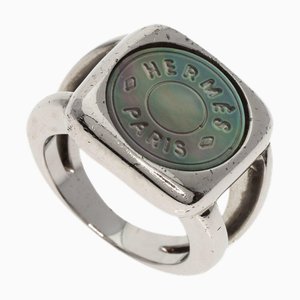 HERMES Corozo Serie Shell Ring GP Femme