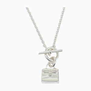 HERMES Kelly Amulet Necklace Silver SV925