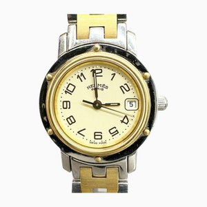 Reloj Clipper de cuarzo de acero inoxidable de Hermes