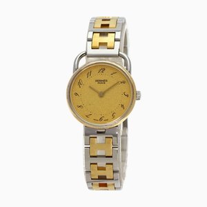 Orologio HERMES Arceau da donna in acciaio inossidabile/SSxGP