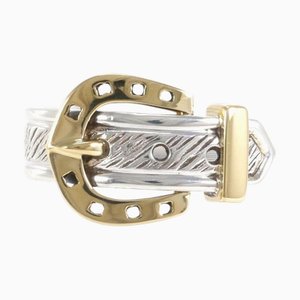 HERMES Suntulle Horseshoe K18YG Silver Ring Size 10 Total Weight Approx. 3.9g Jewelry