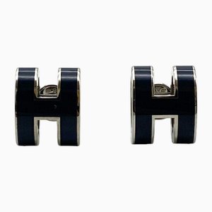 Pop H Earrings in Silver from Hermes, Set of 2