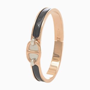 Bracciale HERMES Click PM Chaine d'Ancre in oro rosa nero