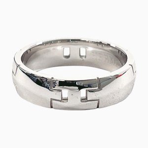 HERMES Hercules Used Rings K18 White Gold para mujeres