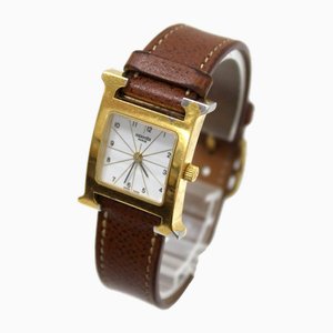 Lady's Watch in Quartz & Gold from Hermes