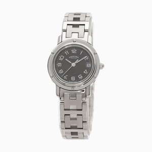 HERMES CL4.210 Clipper Watch Stainless Steel/SS Ladies