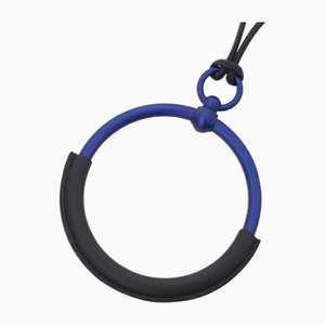 Loop Grand Pendant Necklace in Leather from Hermes