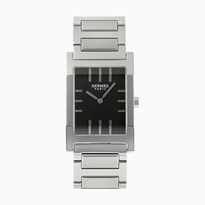 HERMES Tandem TA1.710 Black Dial Watch Ladies