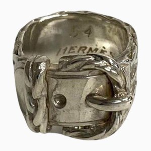 Diane Belt Motif Silver 925 Ring from Hermes