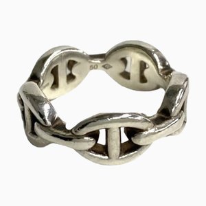 HERMES Chaine d'Ancle Enchene PM Argent 925 # 50 No. 10 Bague Femme 27314