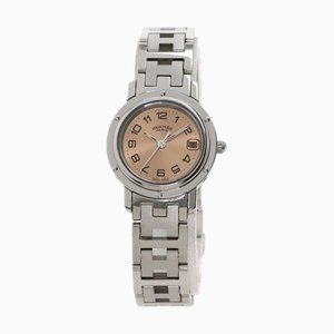 HERMES CL4.210 clipper watch da donna in acciaio inossidabile