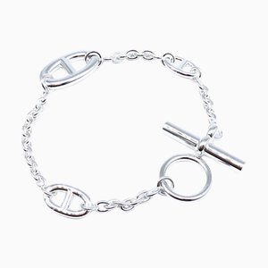 HERMES Farandole Bracelet SV925 Chaine Dunkle Argent Accessoire De Mode Homme Femme Unisexe