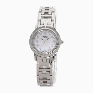 Clipper Nacre & Stainless Steel Lady's Watch from Hermes