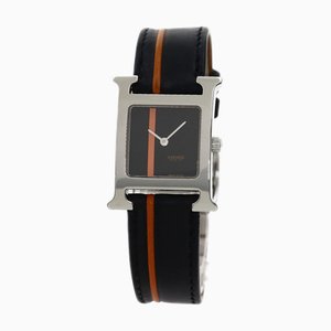 HERMES HH1.210 H Watch Montre-bracelet Acier inoxydable/Cuir Femme