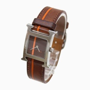 Lady's Quartz Watch with Brown Dial from Hermes